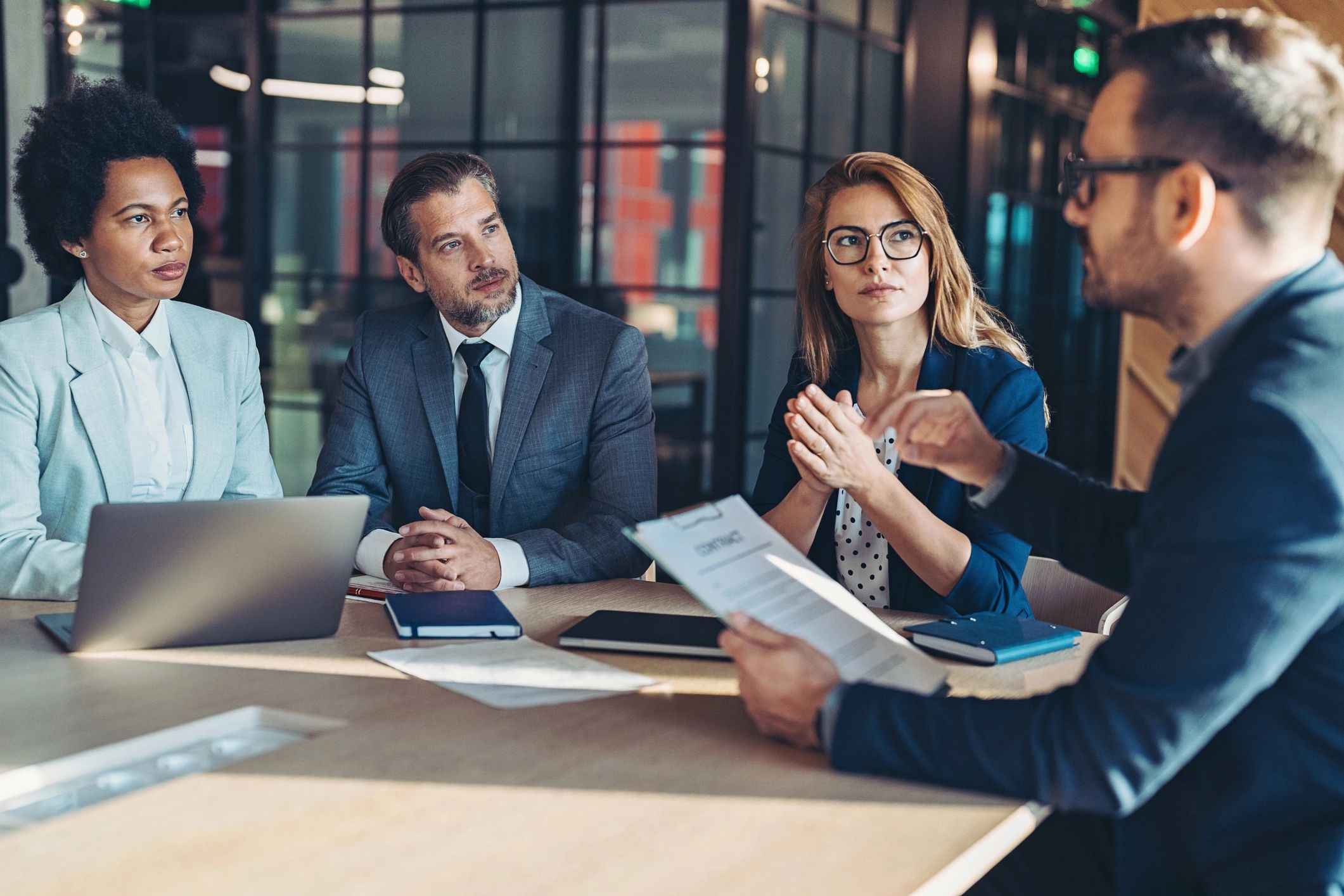 confidential IT consulting meeting